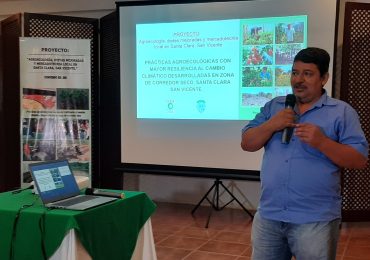 CESTA asegura que prácticas agroecológicas son resilientes en zonas del corredor seco, Santa Clara, San Vicente